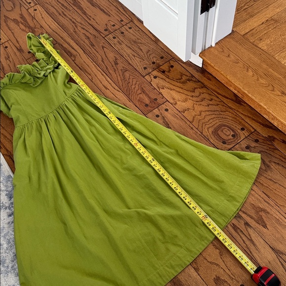 Free People Free Est Ruffle It Up Midi Dress Green - Picture 13 of 13